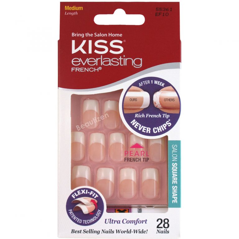 Kiss Everlasting French Flexi-Fit Nails EF10 - Shopolle.com