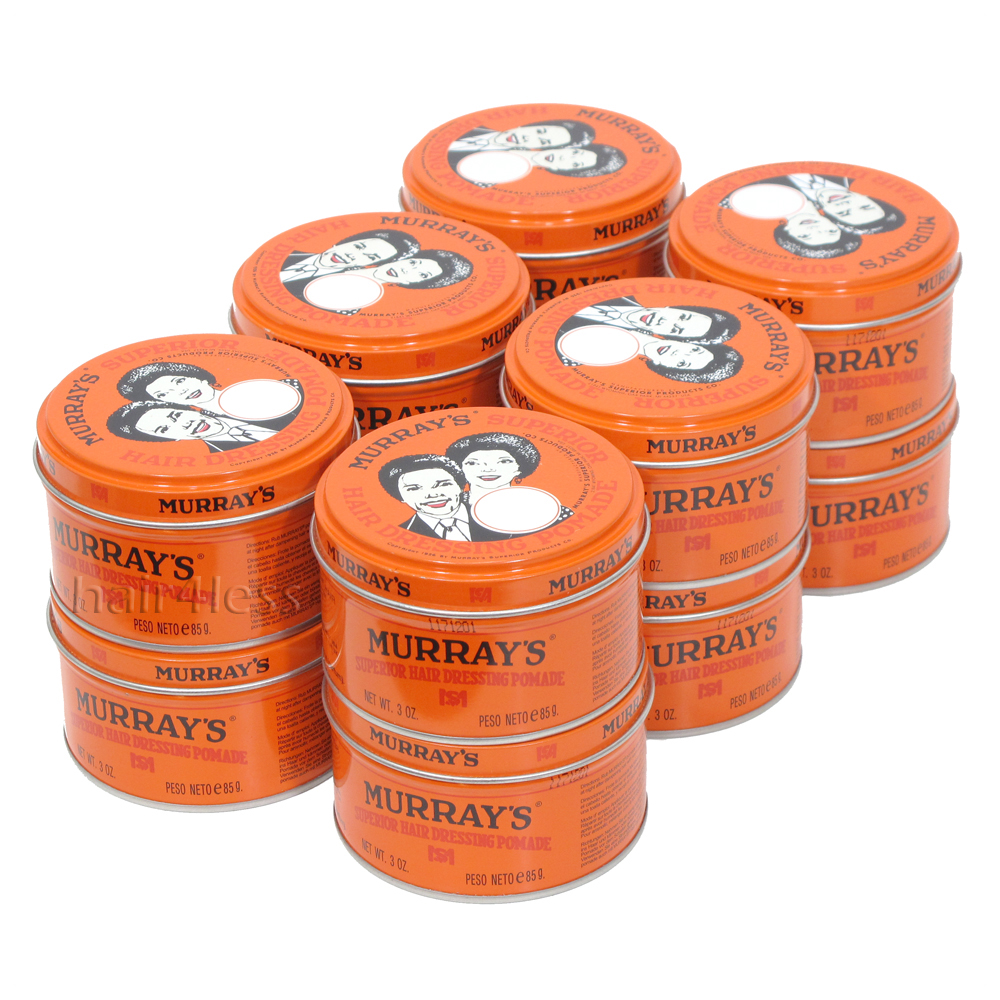 Pack of 12) Murray's Superior Hair Dressing Pomade 3 oz 
