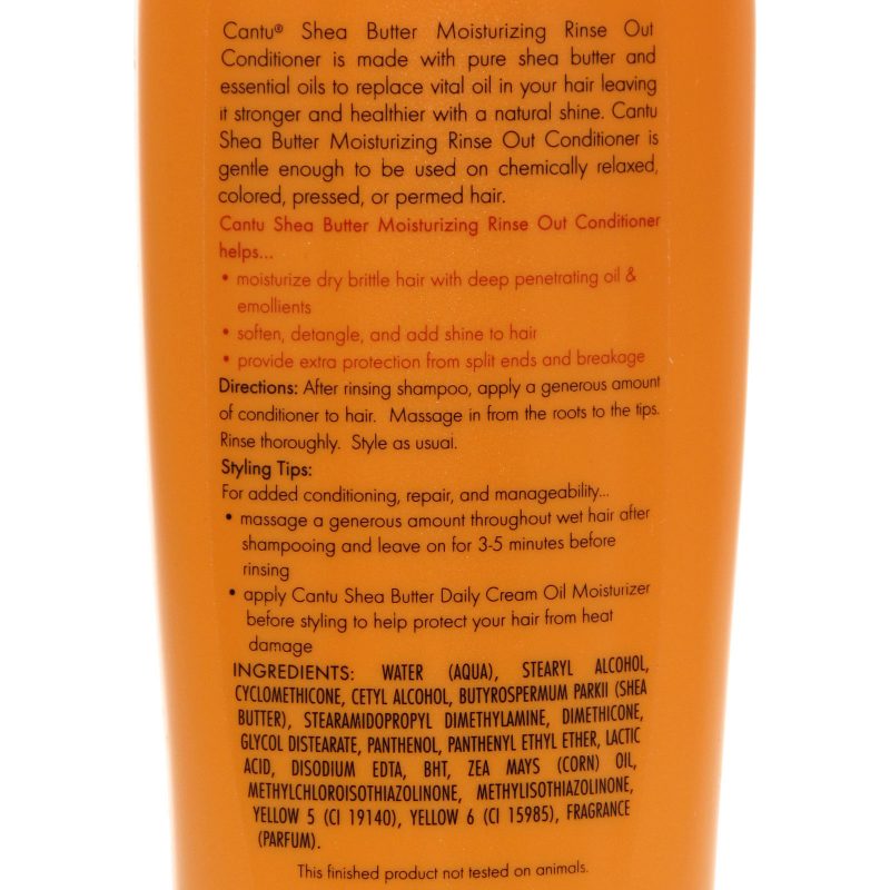 Cantu Moisturizing Cream Shampoo Rinse Out Conditioner And Shea Leave In Cream Set 9215