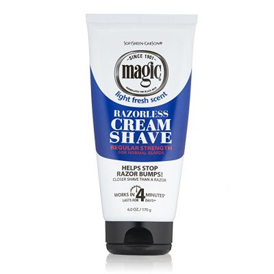 Magic Razorless Cream Shave Regular Strength for Normal Beards 6 oz ...