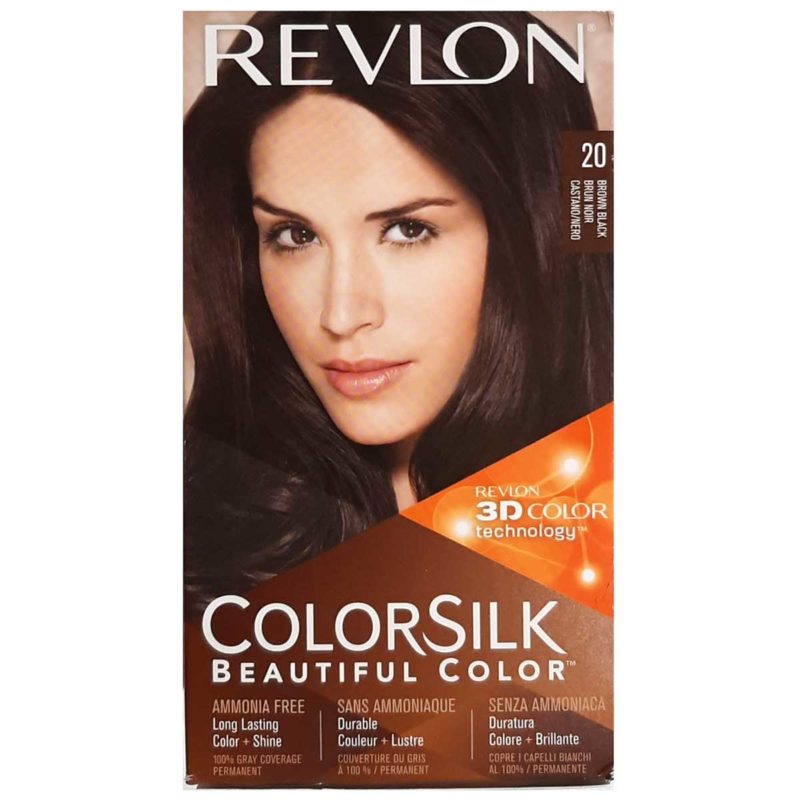 Revlon Colorsilk 20 Brown Black Permanent Color - Shopolle.com